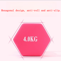 Mancuernas Hexagonales Ajustables Recubiertas de Neopreno Unisex, Pesas Libres de Alta Calidad para Gimnasio, en KGS/LBS