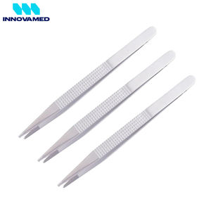 Instrument chirurgical manuel de pinces à tissus incurvées en acier inoxydable de haute qualité de 8 CM avec instruments chirurgicaux à base de plastique - Product Image 6