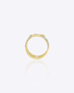 Fashion Fine Jewelry 9K Gold Diamond Polki <b>Ring</b> for Women Vintage Style Bridal Wedding Engagement Statement <b>Finger</b> <b>Ring</b> - Product Image 5