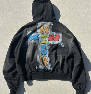 Custom ODM Men's Fashion Hoodie Casual Cotton Blended Fleece Anti-Shrink Autumn DTF Digital Print Hoodie for Winter Use - Product Image 3