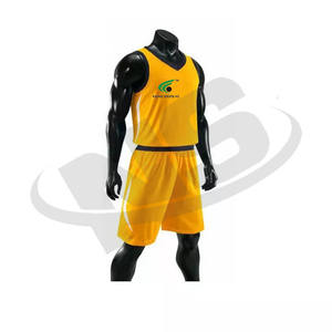 Uniforme de basket-ball personnalisé pour hommes vêtements de sport d'équipe de dernière conception maillot et short en tissu respirant à séchage rapide en polyester - Product Image 2