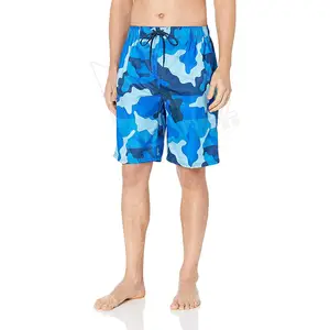 Pantaloncini da spiaggia impermeabili da uomo di dimensioni americane pantaloncini da bagno leggeri da uomo con stampa floreale traspirante