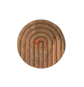 Organisateur de table, support de dessous-de-verre de style pour la décoration de table et les ustensiles de cuisine, design en bois brut - Product Image 5