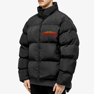 OEM por encargo 100% poliéster ligero algodón acolchado puffer chaqueta Casual Wear Duck Down Color sólido chaqueta de invierno - Product Image 4