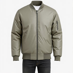 Chaqueta Bomber MA1 para Hombre, Estilo Aviador, Cierre Frontal con Cremallera, Logotipo, Ecológica, Resistente al Viento, Reversible y Transpirable - Product Image 6