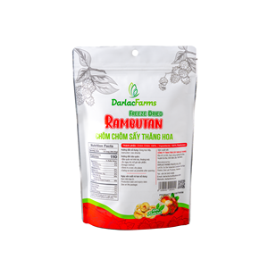 Preserved <b>Sweet</b> Crispy Slices Vietnam Healthy Vacuum Pack Wholesale <b>Bulk</b> 100% Natural Freeze-Dried Rambutan Fruit Snacks - Product Image 1