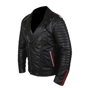 New Arrival Winter High Street Full Zip Genuine Leather Bomber <b>Jacket</b> for <b>Men</b> Waterproof & Breathable Customizable Color & Logo - Product Image 6