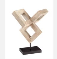 Sculpture de table abstraite géométrique rétractable et mobile en aluminium, faite à la main, de luxe et moderne, pour chambre, salon, maison