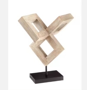 Luxe moderne métal fait à la main emmêlé abstrait géométrique décor de table ornement pour chambre salon bureau à domicile - Product Image 2