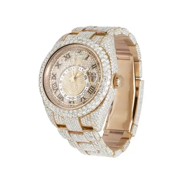 Fashion Hip Hop Diamond Luxury Watch orologio da polso meccanico Moissanite orologi per uomo Custom Iced Out Diamond Watch