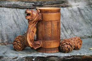 OPTIMISATION POPULAIRE ASSURANT LA Tasse en bois Qualité supérieure Design moderne Parfait pour le thé, le café, le vin et la bière de Falak - Product Image 3