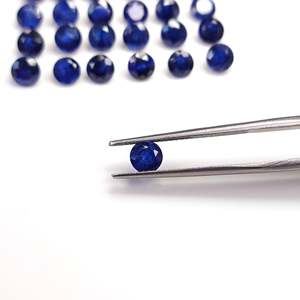 Natural Bangkok Blue Sapphire Calibrated <b>Rounds</b> Various Including Brilliant Cut Marquise Oval <b>Cushion</b> Heat VVS Emerald Fine - Product Image 2