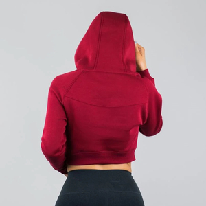 Hoodie court respirant personnalisé par sublimation, fabriqué au Pakistan, collection hiver, prix abordables, confortable, dernière collection, uni, le plus vendu - Product Image 3