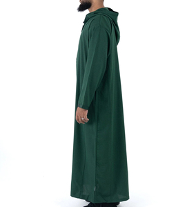 Thobe à capuche/Thawb hommes dernière conception Thobe sur mesure hommes Jubbah élégant vêtements musulmans Thobes arabe Daffah de haute qualité - Product Image 4