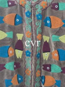 Manteau en velours brodé à la main, col mandarin, grande taille, motif floral, vêtements d'extérieur pour femmes, manches longues, style bohème - Product Image 4