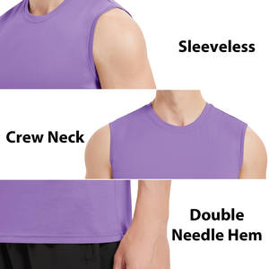Débardeurs de sport personnalisés Débardeurs et débardeurs de fitness pour hommes Débardeurs vierges sans manches en tricot pour le sport - Product Image 4