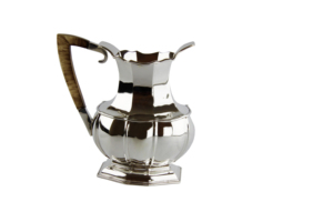 Jarra Plateada Sheffield Estilo Clásico de 1700 ml con Asa Transparente, Colección Familia Real, Arte Metálico, Decoración para el Hogar, Aniversario - Product Image 1