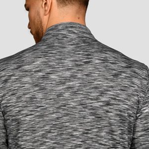 "Camiseta Reflective Logo Trail Hombre-Slim Fit, Transpirable, Gris Platino, 1/4 Cremallera, Manga Larga, 88% Poliéster, 12% Elastano" - Product Image 6
