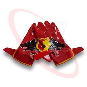 Gants de frappe de baseball de haute qualité Gants d'entraînement de jeu de sport respirants en cuir synthétique avec style imprimé en silicone 3D - Product Image 1