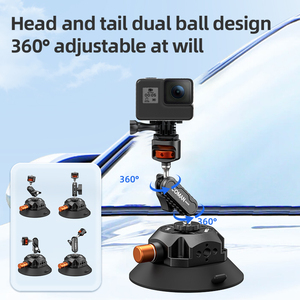 Coman dp45 4.5inch 115mm Hợp kim nhôm cốc hút chân không mini <span class=keywords><strong>video</strong></span> hút thủy tinh với bơm tay phụ kiện máy ảnh Xe Hơi Máy ảnh - Product Image 3