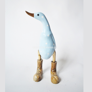 Sandalias de Bambú con Diseño de Puntos Azules, Ecológicas, de Lujo, Estilo Art Deco, Arte Moderno, Únicas, Duraderas, Hechas a Mano, Decoración Personalizada para el Hogar - Product Image 4