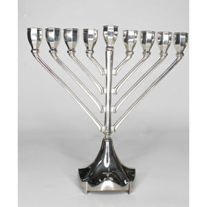 Candelabro tradicional de gran calidad, Plata pulida, níquel, Hanukkah, Menorah, candelabro para Festival, decoración del hogar, el mejor precio - Product Image 1