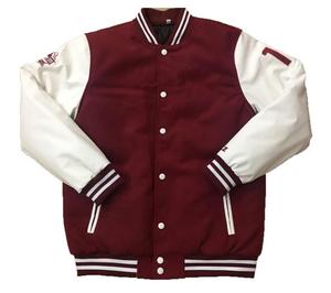 Veste en laine pour homme de haute qualité avec logo personnalisé Broderie Patchwork Bomber Jacket Streetwear College Baseball Varsity Jacket - Product Image 4