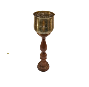 Bougeoir photophore en métal New Look avec finition peinte pour la maison Villa dîner mariage et conception de Noël - Product Image 3