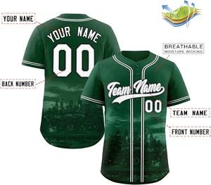 Uniformes de béisbol y sóftbol con impresión por sublimación personalizada Unisex, camiseta de equipo deportivo transpirable de talla grande, ropa deportiva 100% poliéster - Product Image 2