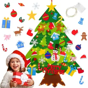 High Quality DIY 3D Big Table Wall Premium Luxury Foldable Felt christmas tree