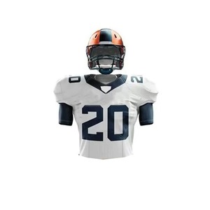 Meilleur prix Uniformes de football américain Vente chaude Vêtements de sport respirants Prix bas avec nom d'équipe Logo personnalisé Uniforme de football - Product Image 5