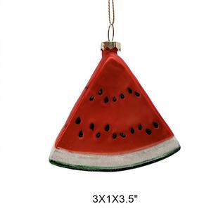 Adornos Navideños de Frutas de Vidrio Pintados a Mano, Decoraciones Clásicas Italianas a Todo Color para Colgar en el Árbol - Product Image 4