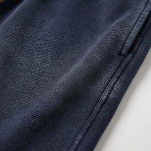 High Quality 350 Gsm Cotton Fleece Jogger Pant Acid Washed Streetwear Distress Patch Flared Custom Casual 100% Cotton <b>Trousers</b> - Product Image 5