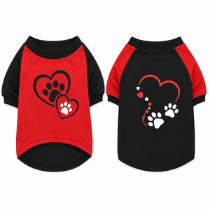 Camiseta para Mascotas con Estampado de Pata de Gato Blanca y Naranja, Ropa Unisex de Algodón - Product Image 4