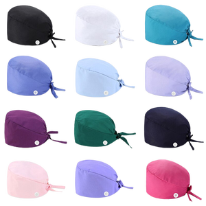 Gorro quirúrgico de algodón de tamaño personalizado con ajuste, gorros para fregar, gorro médico para hospital médico, enfermera, gorro para fregar - Product Image 2