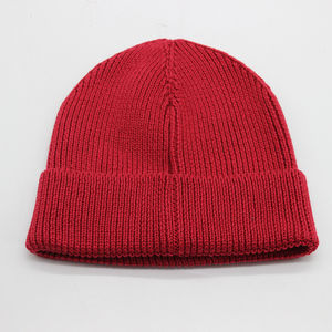 Gorro de punto con logotipo personalizado de venta Premium para hombre, lana 100% bordada a mano, nuevo diseño, ropa de calle, ropa cálida de invierno impresa - Product Image 3