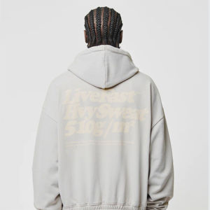 Sudadera con capucha bordada transpirable de secado rápido de nuevo diseño superventas diseña tu propia Sudadera con capucha de invierno personalizada con cremallera para hombre - Product Image 5