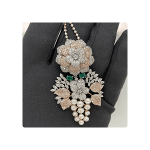 Colgantes de diamantes de diseño, compra en línea, collares de diamantes azules personalizados para ti, diseños de colgantes de diamantes, joyería de moda - Product Image 3