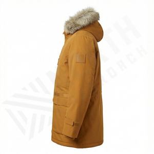 Parkas de Invierno para Hombre, Nuevas, Cálidas, Gruesas, de Forro Polar y Algodón, Chaqueta con Capucha Térmica, Abrigo de Moda Otoñal, Ropa Exterior Formal de Alta Calidad Personalizada - Product Image 3