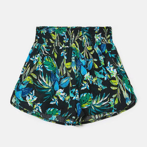Shorts de Mujer con Estampado Floral, Cintura Alta Elástica, Estilo Casual, Tejido Transpirable, Detalle de Borlas - Product Image 6