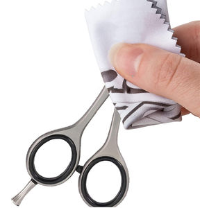 Plastic Handle Stainless Steel Barber <b>Beard</b> & Moustache Scissors with Sharp Blade Tip Thinning Feature and Finger Rest - Product Image 6