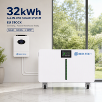 Sistem Tenaga Surya Rumah Tangga - 32kWh 51.2V 640Ah Lithium Solar ESS Lampu LED dengan Inverter 50kW untuk Cadangan Darurat Rumah Stok EU
