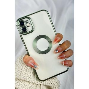 Custodia Omega di lusso con bordi colorati con Logo iPhone 11