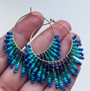 Aros Elegantes de Primera Calidad, Aros Estilo Bohemio Occidental, Aros con Borlas, Aretes con Flecos - Dorado - Largos - Product Image 1