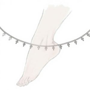 CUCOCUCA YFB A011 P Silver/Gold Plated Stainless Steel Adjustable fashion Anklet summer/spring for daily wear EU 48h dispatch - Product Image 2