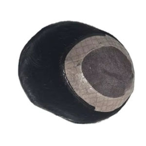 Toupet en cheveux humains Remy indiens de style Yaki Taz Hair BD, trame unique pour système capillaire pour hommes en dentelle - Product Image 5