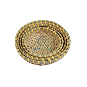 ตะกร้าเก็บของในครัวทำจากไม้ไผ่ธรรมชาติ - ที่จัดระเบียบสไตล์ฟาร์มเฮาส์ที่เป็นมิตรกับสิ่งแวดล้อม ผลิตในเวียดนาม - Product Image 3