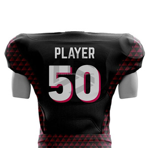 OEM American Football Uniform Custom Name Number Letter Front Kit Breathable Quick Dry Plus Size Short Sleeve <b>College</b> High - Product Image 5