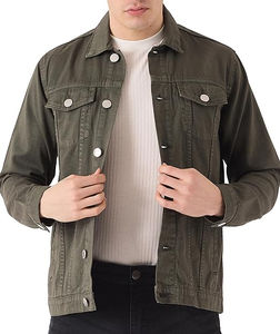 Haute qualité hommes vêtements décontractés surdimensionné boutonné Denim Jean veste automne toile manteau confortable et élégant - Product Image 1