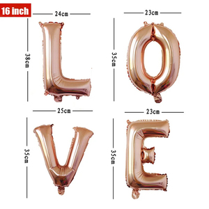 Wholesale 16 Inch Alphabet Letter Aluminum Foil Helium Balloon Birthday Party Wedding Baby Shower Mother's Day Easter Decoration - Product Image 2